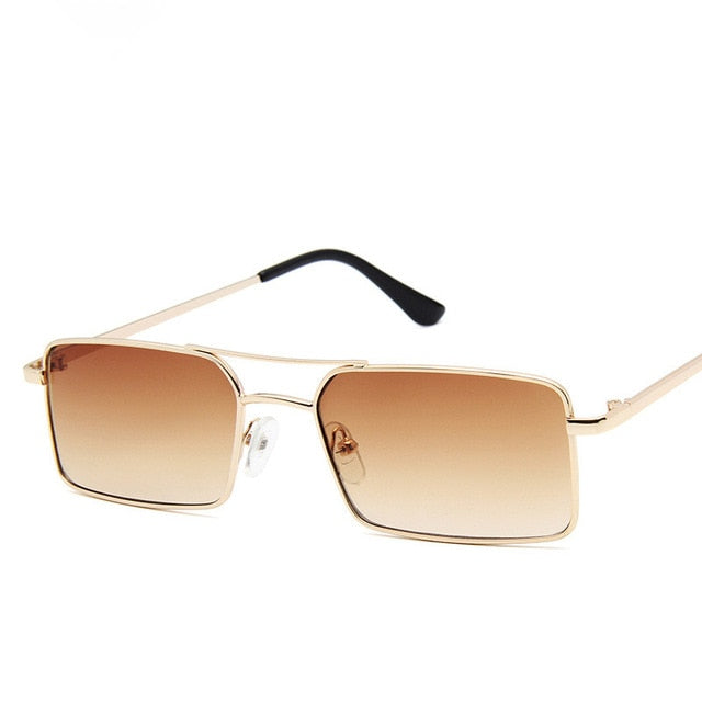 Fashion Tiny Narrow Rectangle Sunglasses UNISEX Thin Small Sun Glasses Brand Designer Vintage Glasses