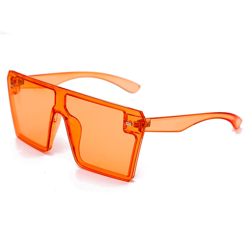 Oversized Square Sunglasses UNISEX Luxury Brand Fashion Flat Top colorful Clear Lens Sun Glasses Vintage Men Glasses