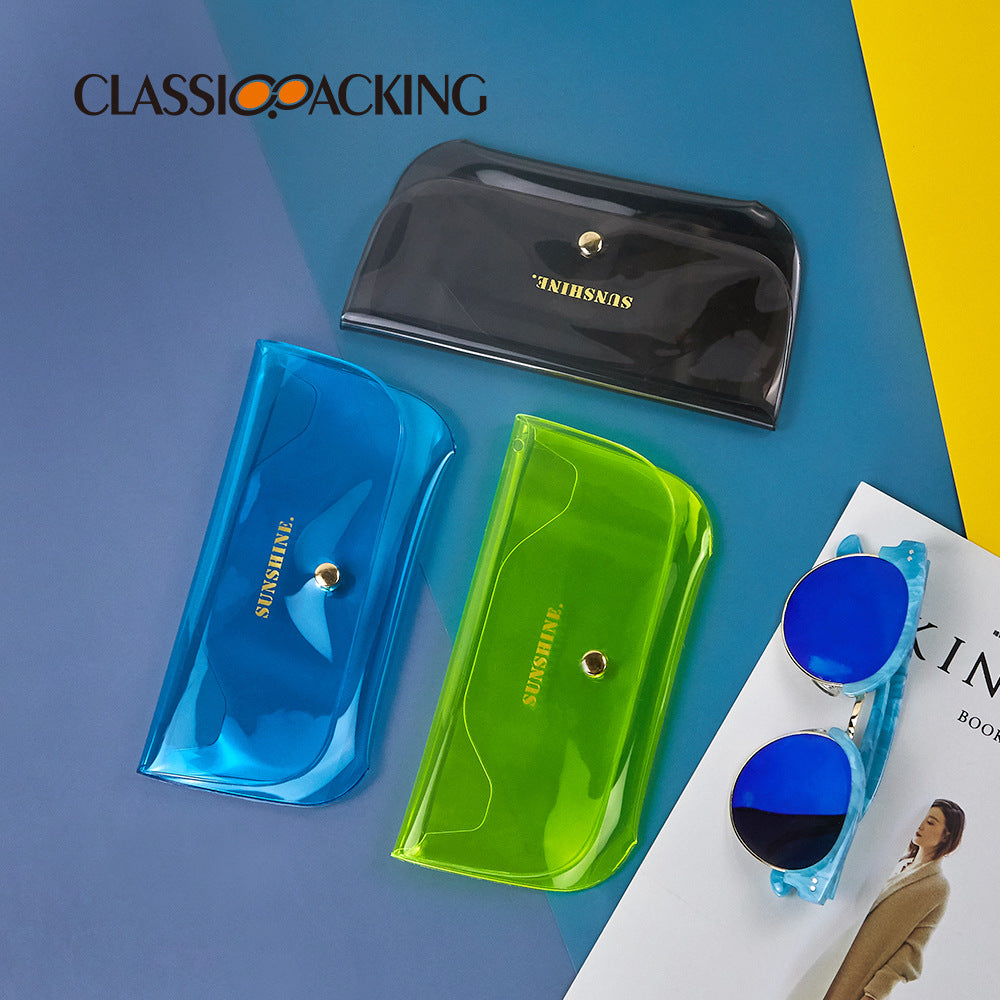 New Transparent Jelly Glasses Bag Men And Women Sunglasses Sunglasses Storage Protection Travel Portable Glasses Case Box