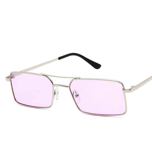 Fashion Tiny Narrow Rectangle Sunglasses UNISEX Thin Small Sun Glasses Brand Designer Vintage Glasses