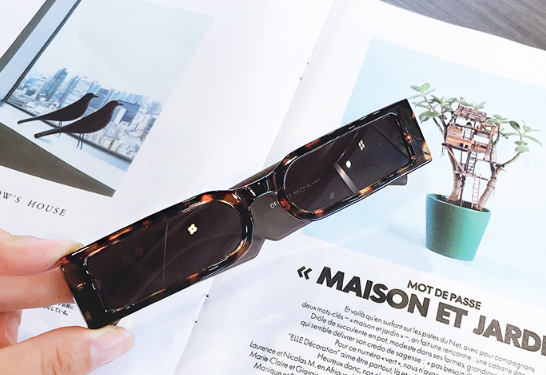 Rectangle Frame Fashion Sunglasses Hip Hop Vintage Designer Wholesale Black Shades Glasses Luxury For Men And Women UV400