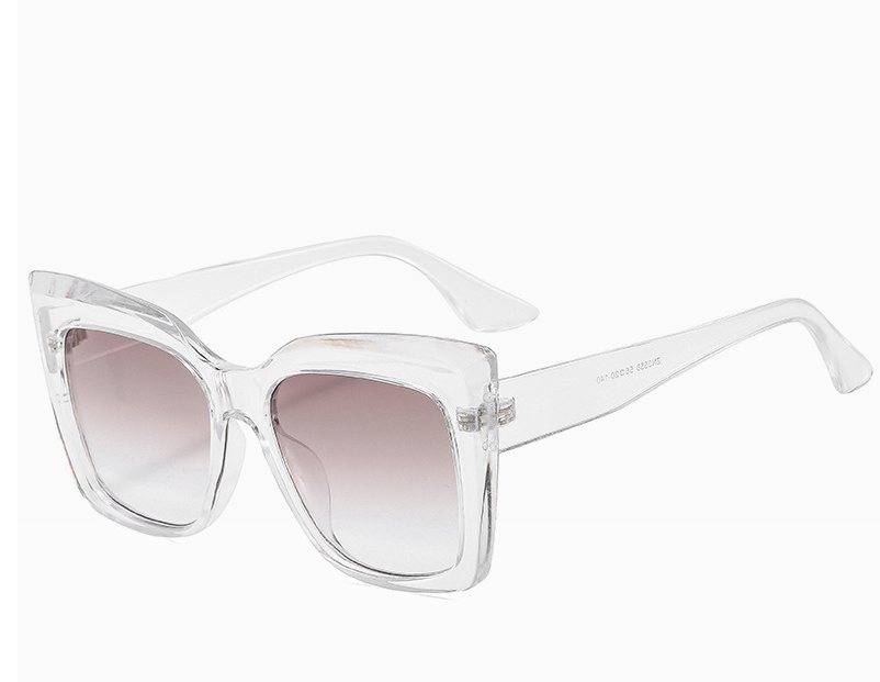 Sunglasses Personality Cat Eye Big Frame Sunglasses Female Sunshade Decorative Glasses