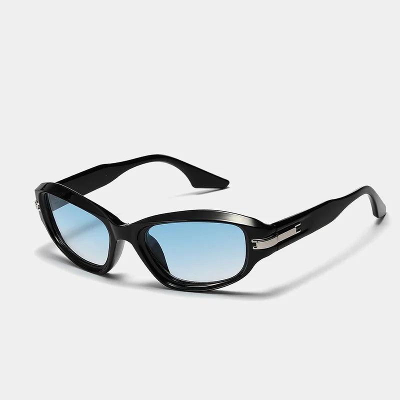 Retro Sunglasses CatEye Eyewear Men and Women Y2K Shades Glasses Fashion Rectangular Glasses Summer UV Protection Goggles