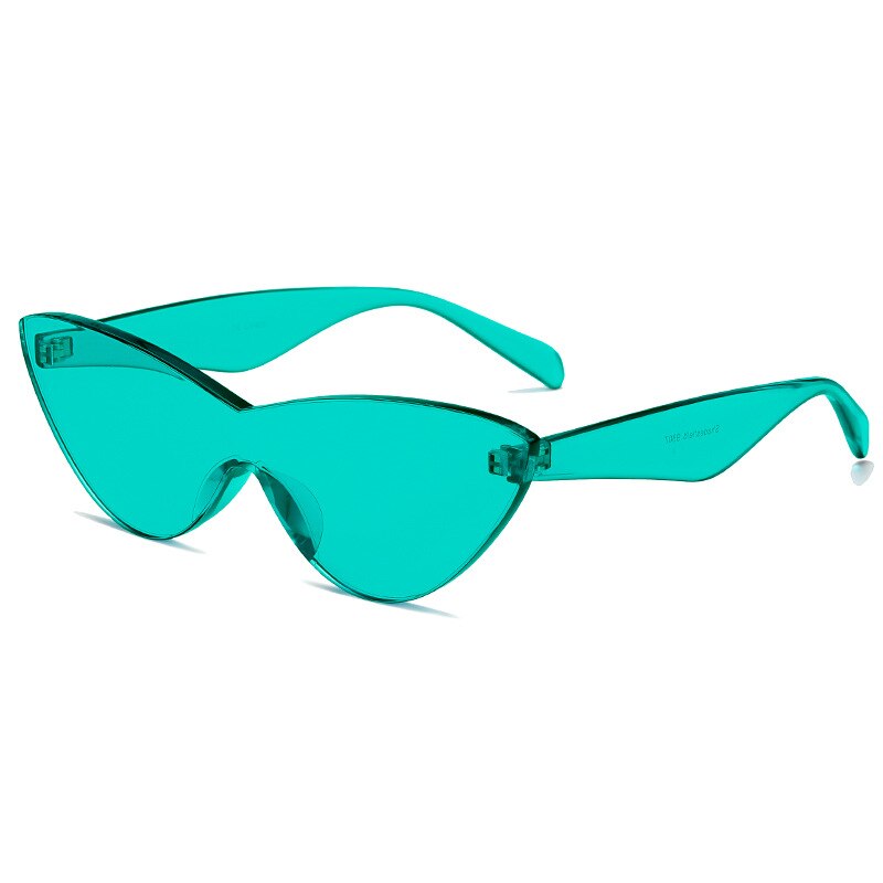 One-piece Cat Eye Sunglasses Women Brand Designer Fashion Sexy Retro Vintage Sun Glasses Eyewear Colorful Driver Goggles