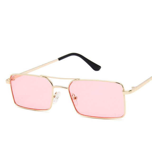 Fashion Tiny Narrow Rectangle Sunglasses UNISEX Thin Small Sun Glasses Brand Designer Vintage Glasses