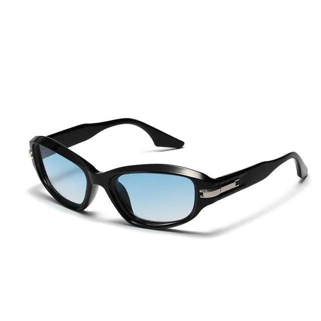 Retro Sunglasses CatEye Eyewear Men and Women Y2K Shades Glasses Fashion Rectangular Glasses Summer UV Protection Goggles