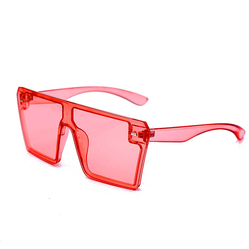 Oversized Square Sunglasses UNISEX Luxury Brand Fashion Flat Top colorful Clear Lens Sun Glasses Vintage Men Glasses