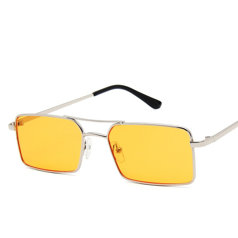 Fashion Tiny Narrow Rectangle Sunglasses UNISEX Thin Small Sun Glasses Brand Designer Vintage Glasses